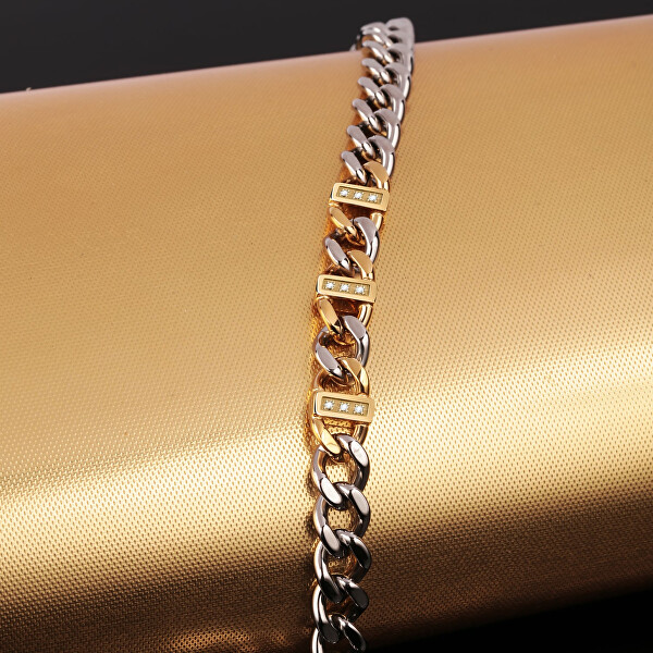 Luxusní ocelový náramek s diamanty Diamonds SAUK06