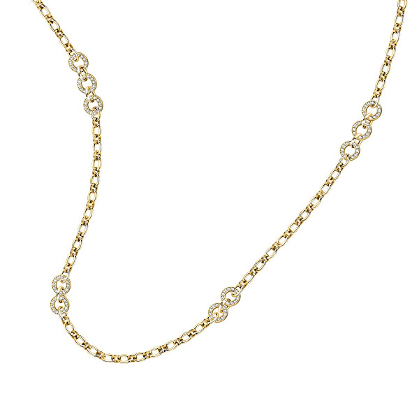 Luxuriöse vergoldete Halskette mit KristallenBagliori SAVO02