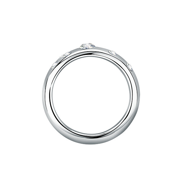 Luxusní ocelový prsten s krystaly Poetica SAUZ260