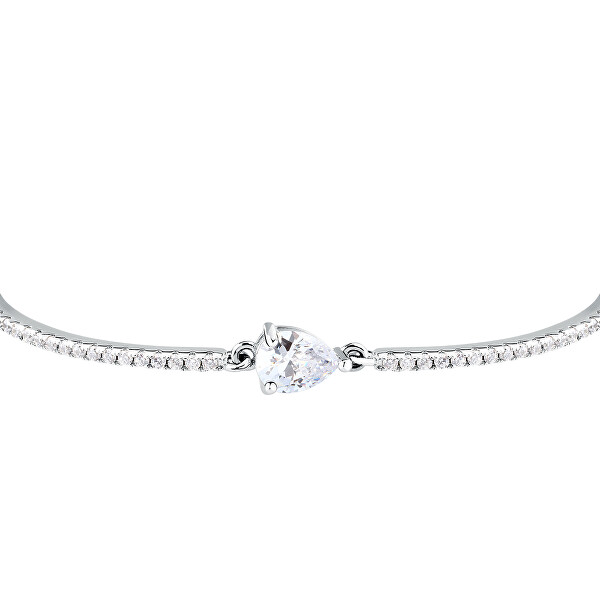 Elegante bracciale di lusso in argento con zirconi Tesori SAIW213