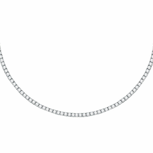 Luxusní tenisový náhrdelník s kubickými zirkony Tesori SAIW314