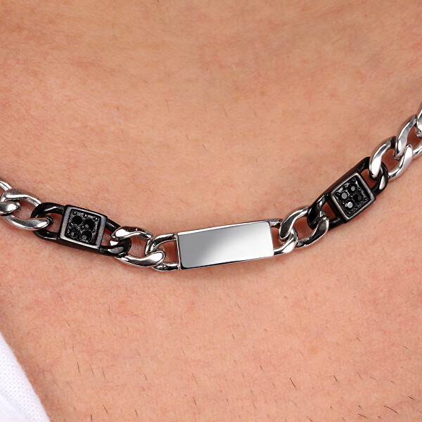 Masívny oceľový náhrdelník pre mužov Catena SATX01