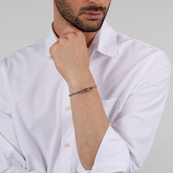 Minimalistický bicolor náramek pro muže Motown SABY13