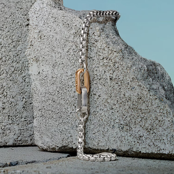 Minimalistický bicolor náramek pro muže Motown SABY13