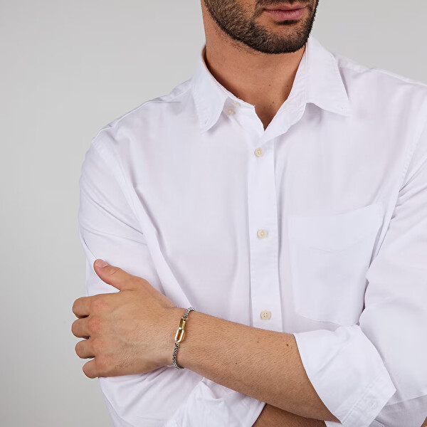 Minimalistický bicolor náramek pro muže Motown SABY14