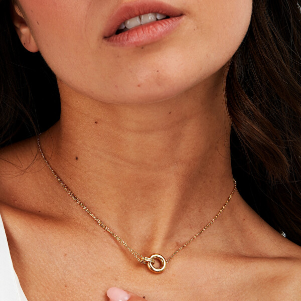 Minimalistický pozlacený náhrdelník Capsule By Aurora SANB01