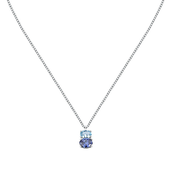 Moderný náhrdelník s kubickými zirkónmi Colori SAVY15