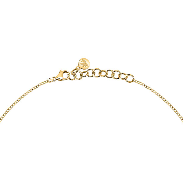 Moderne vergoldete Halskette mit Kreuz Colori SAVY02