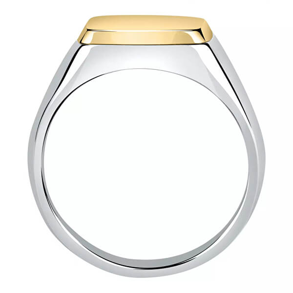 Nadčasový ocelový bicolor prsten Motown SALS622