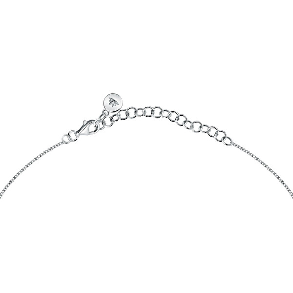 Nežný oceľový náhrdelník Srdiečko s kryštálmi Istanti SAVZ14