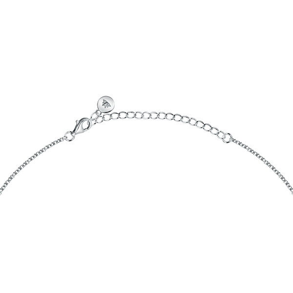 Něžný stříbrný náhrdelník se zirkony Tesori SAIW193