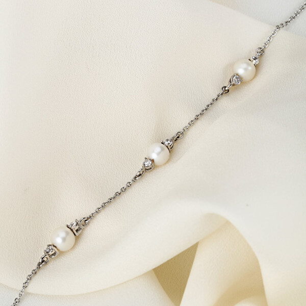 Braccialetto in argento con perle Perla SAER53