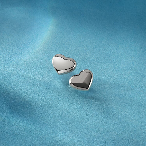 Ocelové náušnice Srdíčka Intrecci SAZC17
