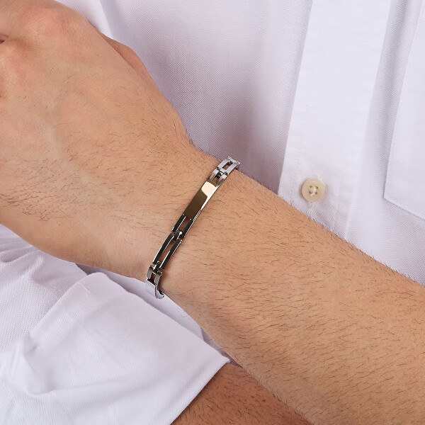 Ocelový bicolor náramek pro muže Motown SALS117