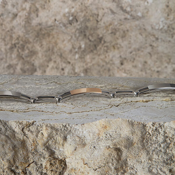 Ocelový bicolor náramek pro muže Motown SALS117