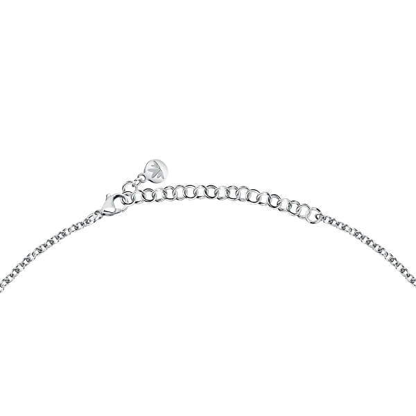 Halskette aus Stahl Vierblättriges Kleeblatt Valentina SATQ09