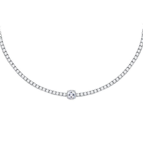 Očarujúce strieborný náhrdelník so zirkónmi Tesori SAIW107