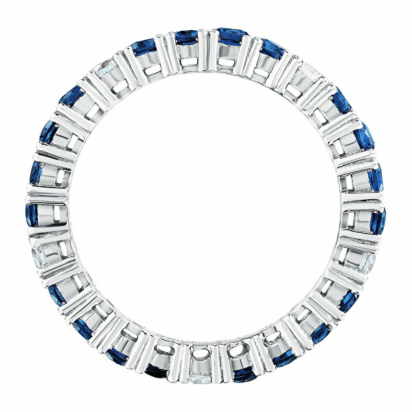 Okouzlující stříbrný prsten se zirkony Tesori SAIW170