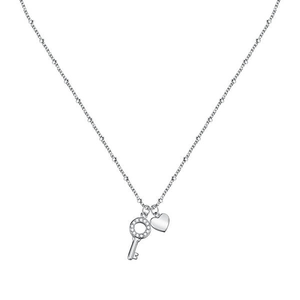 Originálne oceľový náhrdelník s príveskami passion SAUN07