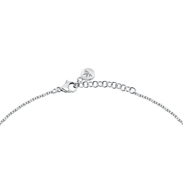 Originale collana in argento con femminuccia Perla SAER45 (catena, pendente)