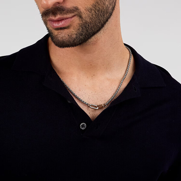 Pánský bicolor náhrdelník z oceli Motown SABY11