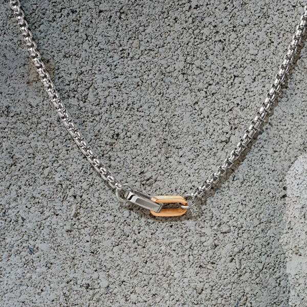 Pánský bicolor náhrdelník z oceli Motown SABY11