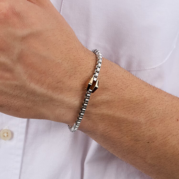 Pánský bicolor náramek z oceli Motown SALS111