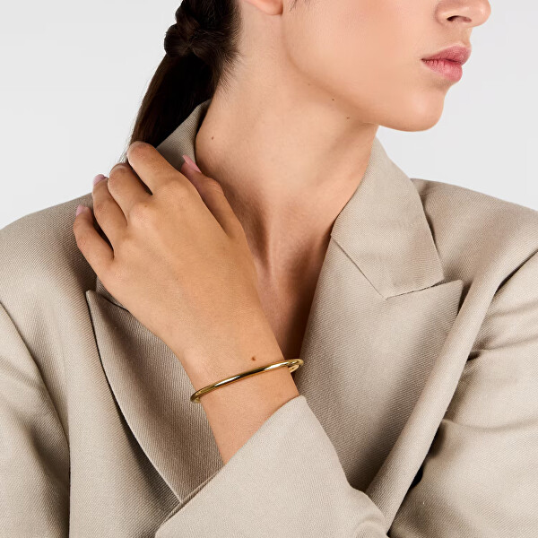 Pevný pozlacený náramek pro ženy Cerchi SAKM94