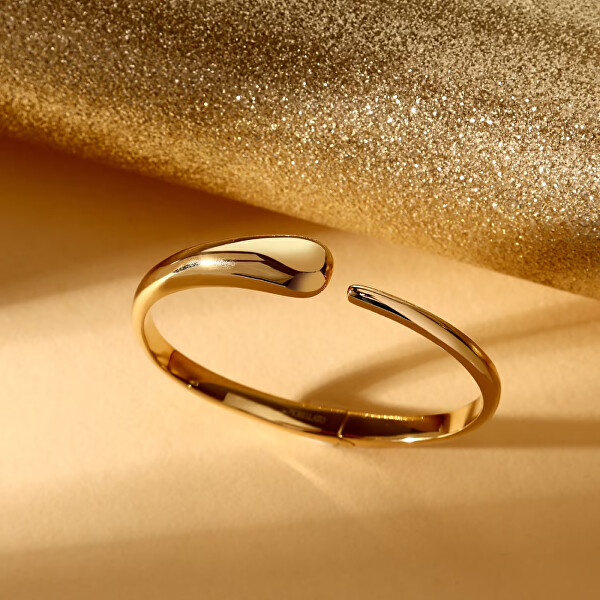 Pevný pozlacený náramek pro ženy Design SAYP17