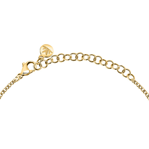 Cavigliera placcata in oro con perline Colori SAXQ20