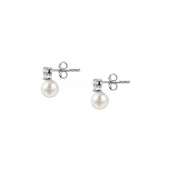 Cercei fermecători din argint atemporali cu perle perlă SAER52