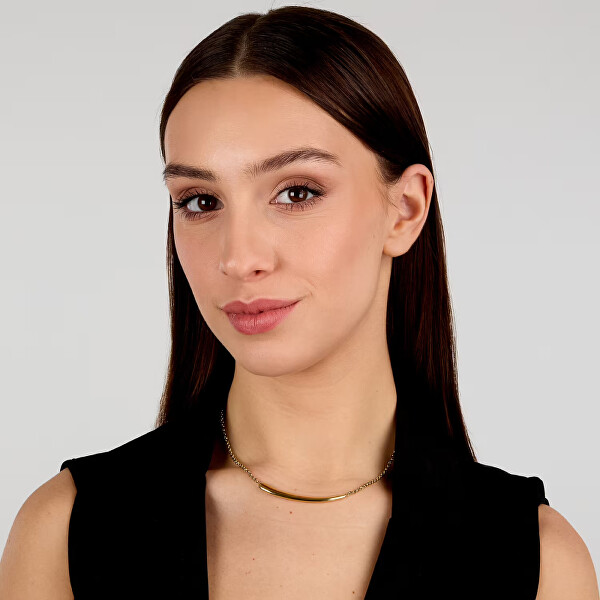 Půvabný dámský náhrdelník z pozlacené oceli Design SAYP02