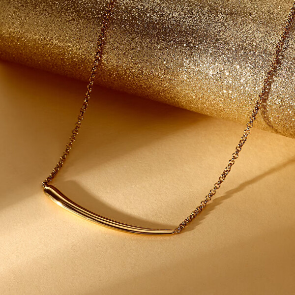 Půvabný dámský náhrdelník z pozlacené oceli Design SAYP02