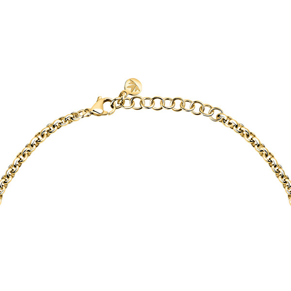 Půvabný pozlacený náhrdelník se srdíčky Bagliori SAVO23