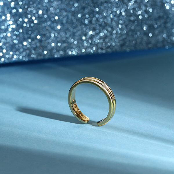 Půvabný pozlacený prsten Capsule By Aurora SANB03