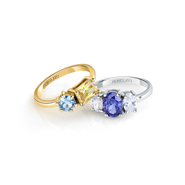 Půvabný prsten s kubickými zirkony Colori SAVY21