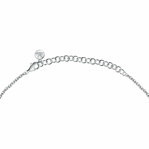Pôvabný strieborný náhrdelník Perla SAWM03