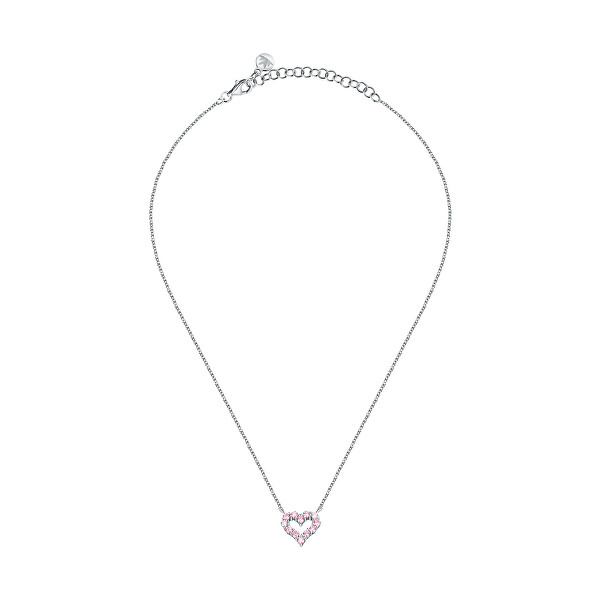 Pôvabný strieborný náhrdelník Srdiečko Tesori SAIW181