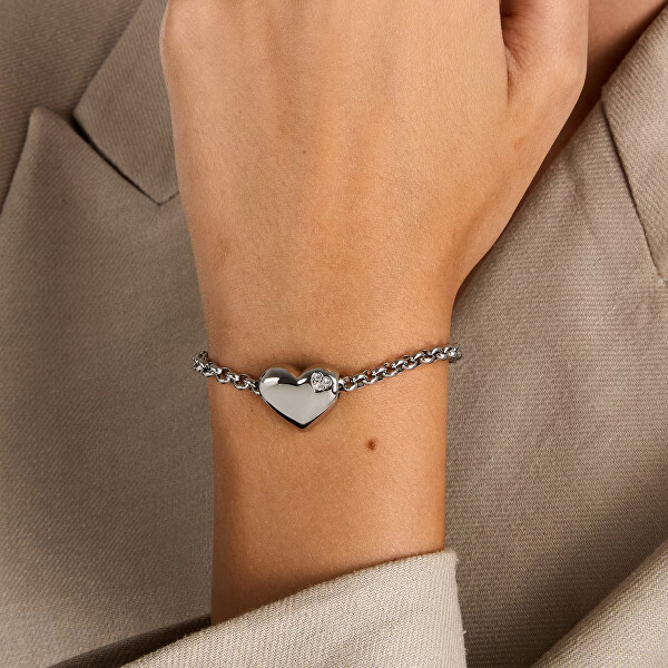 Romantický náramek z oceli Drops SCZ1422