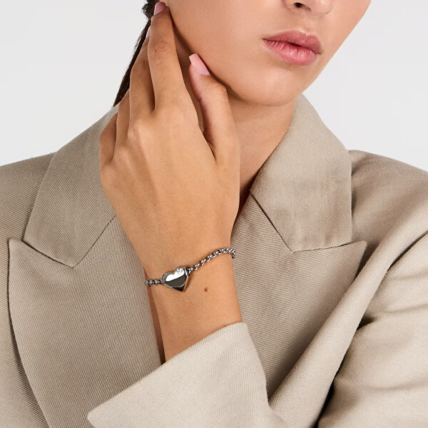 Romantický náramek z oceli Drops SCZ1422