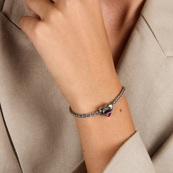 Romantický náramek z oceli Srdce Drops SCZ1423