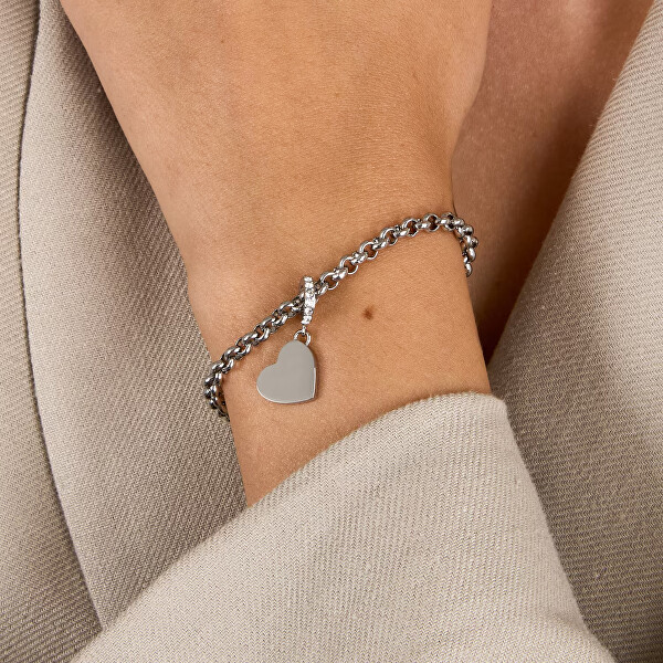 Romantický ocelový náramek Drops SCZ1416