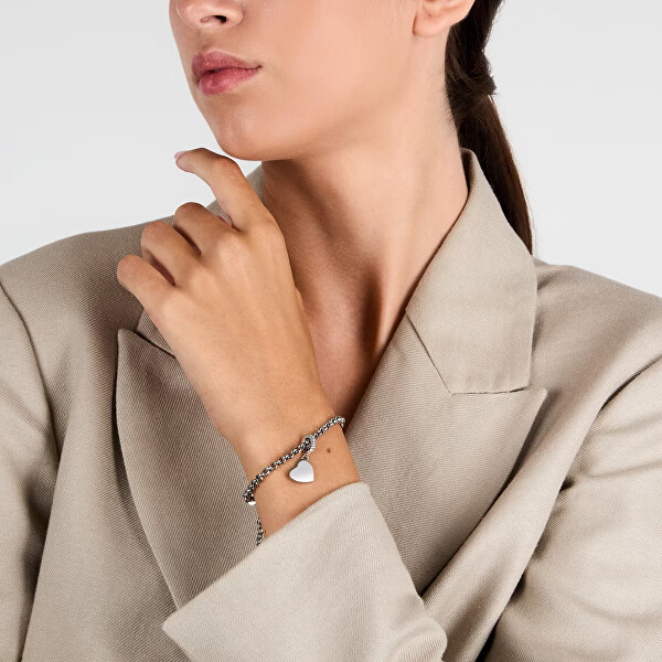 Romantický ocelový náramek Drops SCZ1416