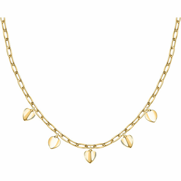 Romantický pozlacený náhrdelník Pailettes SAWW01