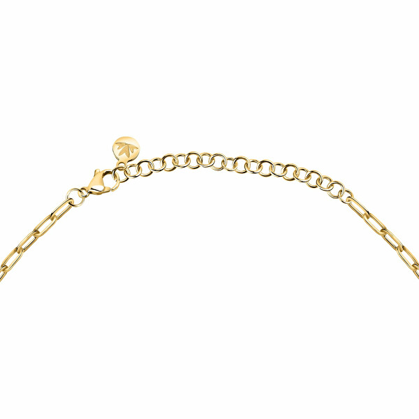 Romantický pozlátený náhrdelník Pailettes SAWW01