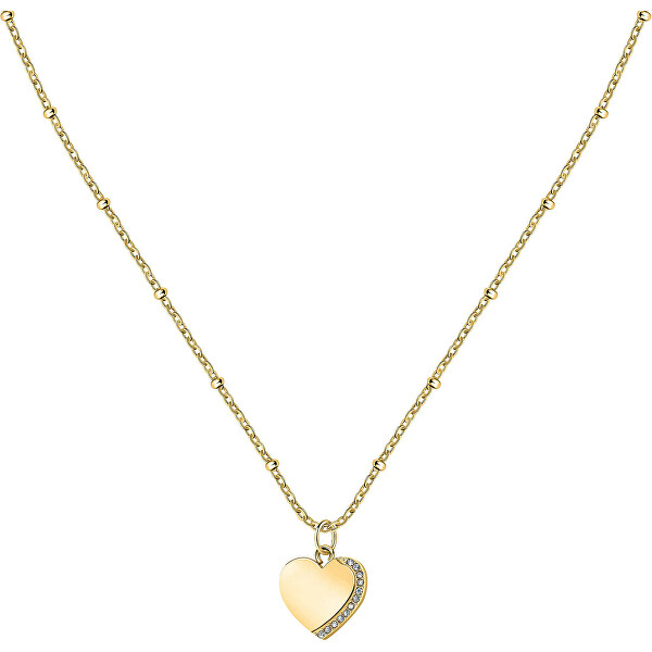 Romantický pozlacený náhrdelník s krystaly Mascotte SAVL03