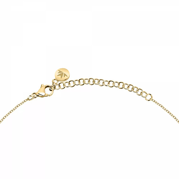 Romantikus aranyozott nyaklánc szívvel Tesori SAVB01 (lánc, medál)