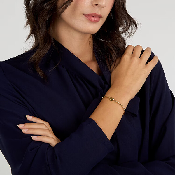 Romantický pozlacený náramek Intrecci SAZC12