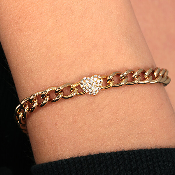 romantisches vergoldetes Armband mit KristallenIncontri SAUQ15