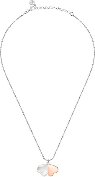 Romantický stříbrný náhrdelník s kočičím okem Cuore SASM05
